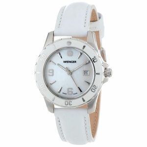 Wenger 70382 White Leather Band Women's Watch